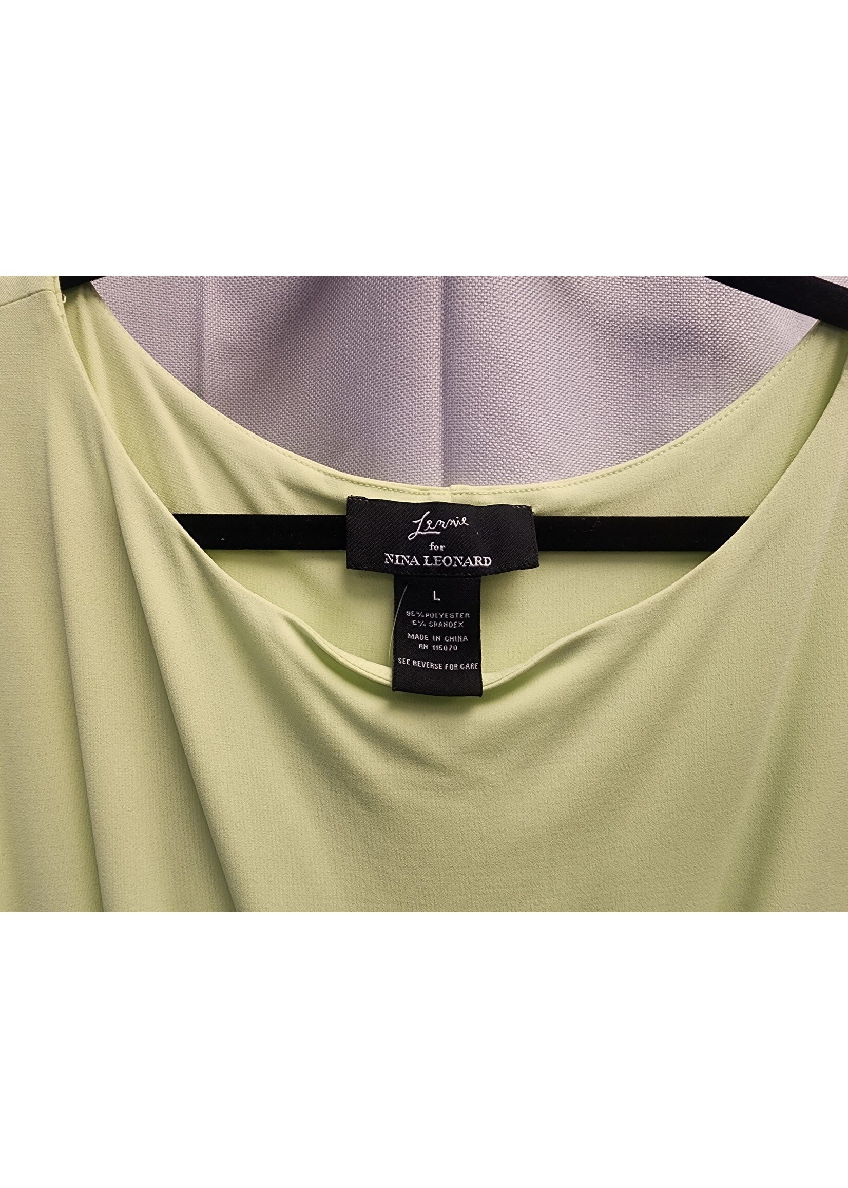 Nina Leonard Lennie for Nina Leonard Lime Green Dress (L) Pre-owned