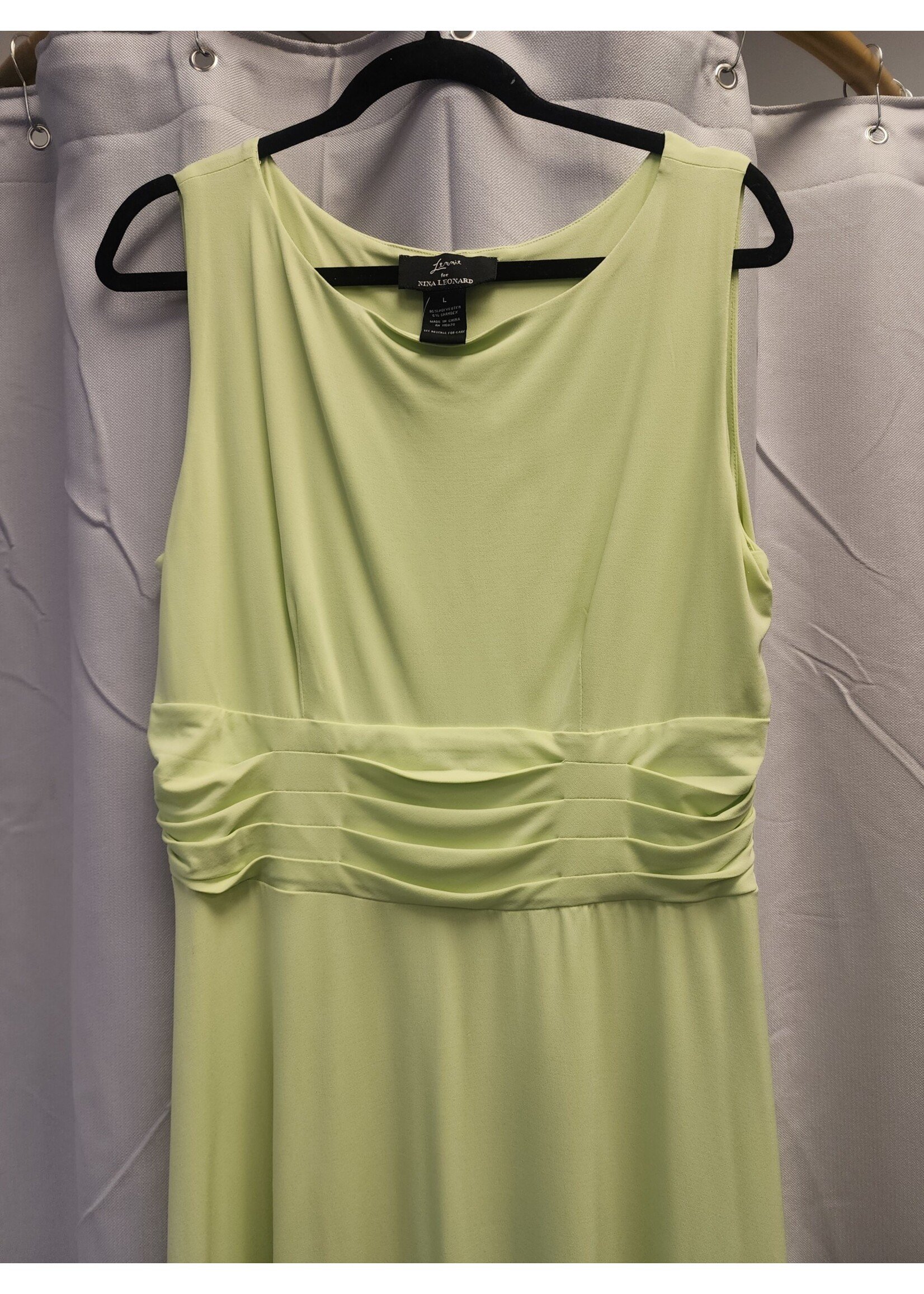 Nina Leonard Lennie for Nina Leonard Lime Green Dress (L) Pre-owned