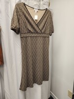 Loft Loft Tan & Brown V-neck Wrap Dress (10)Pre-owned