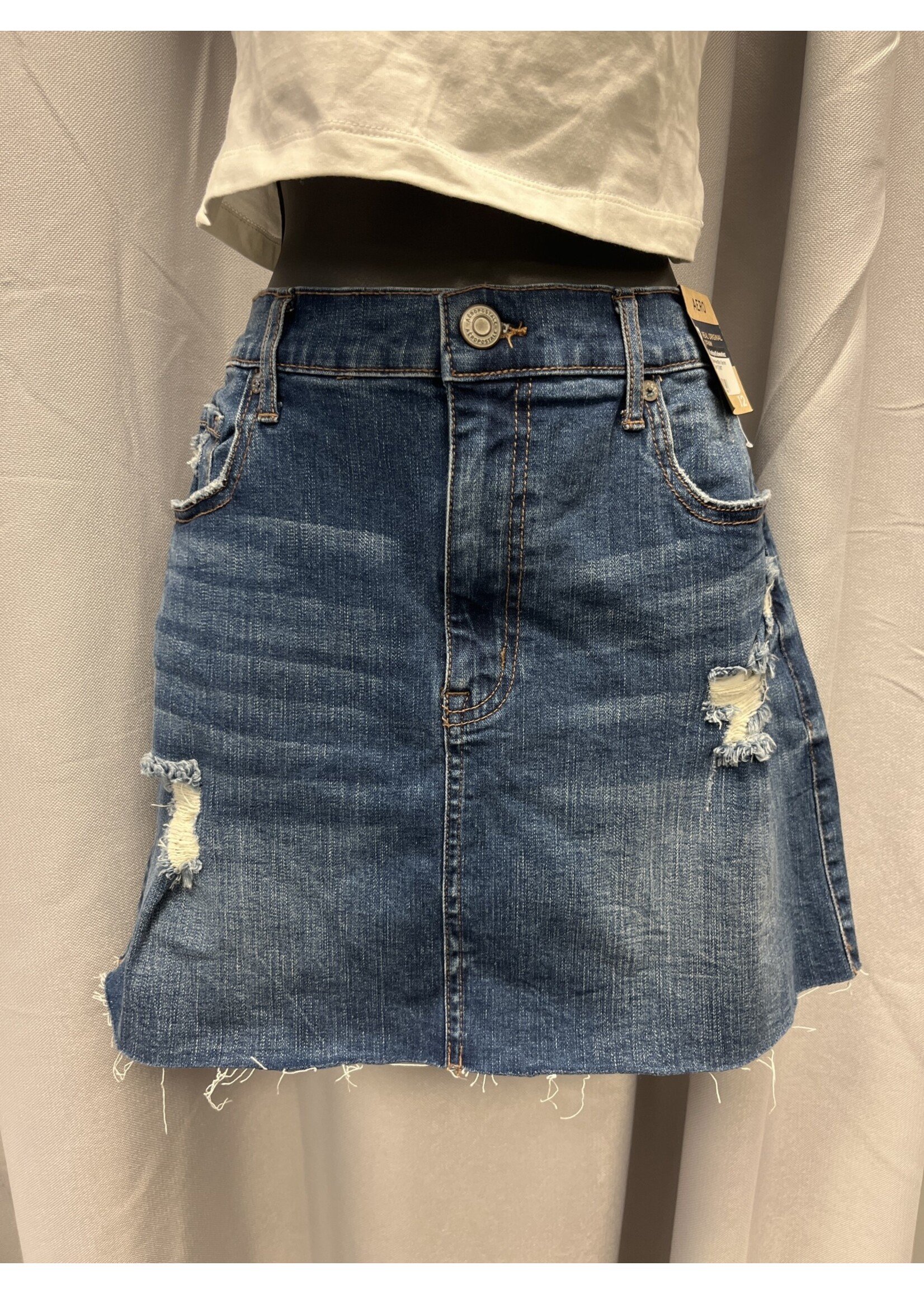 Aeropostale New Aero Mini Denim Skirt (12) NWT