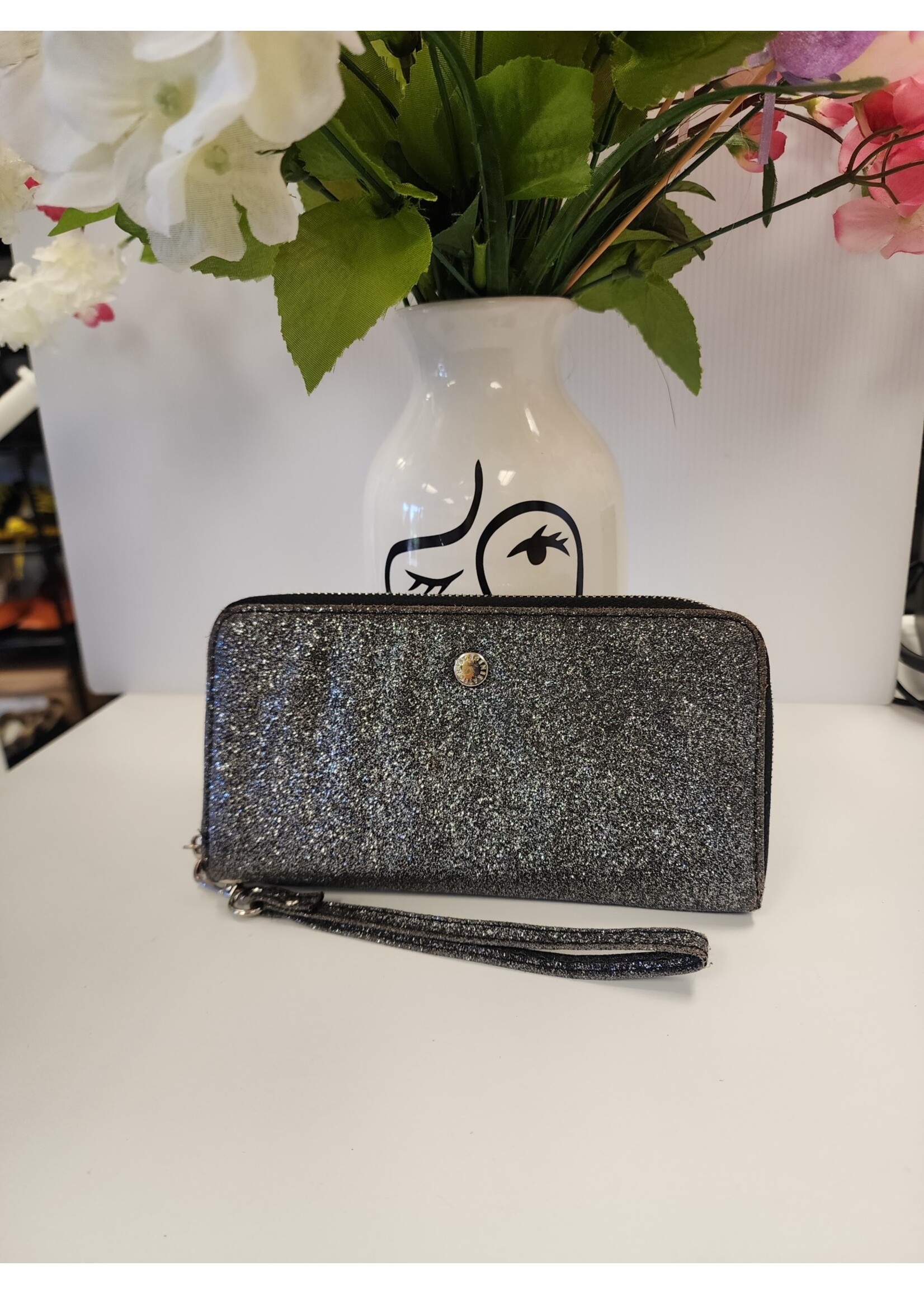 BCBG BCBG Black Glitter Wristlet (Used)