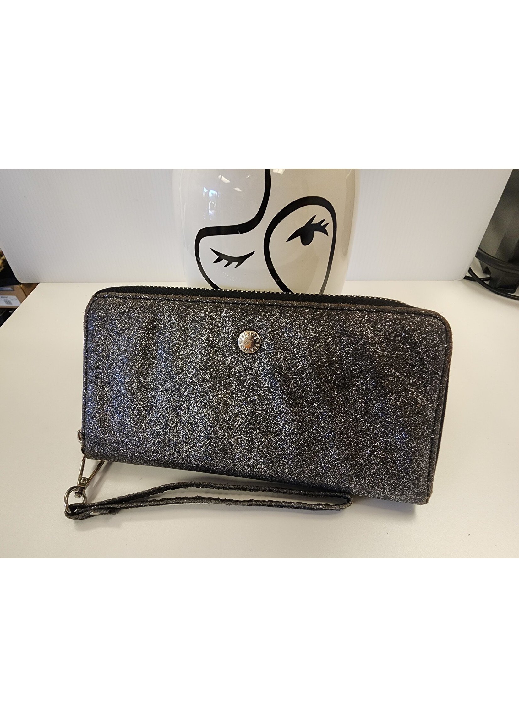 BCBG BCBG Black Glitter Wristlet (Used)