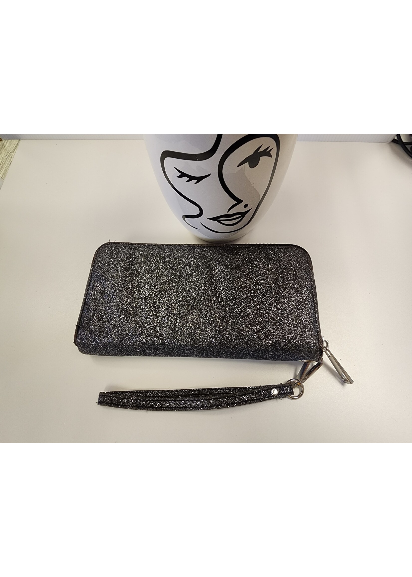 BCBG BCBG Black Glitter Wristlet (Used)