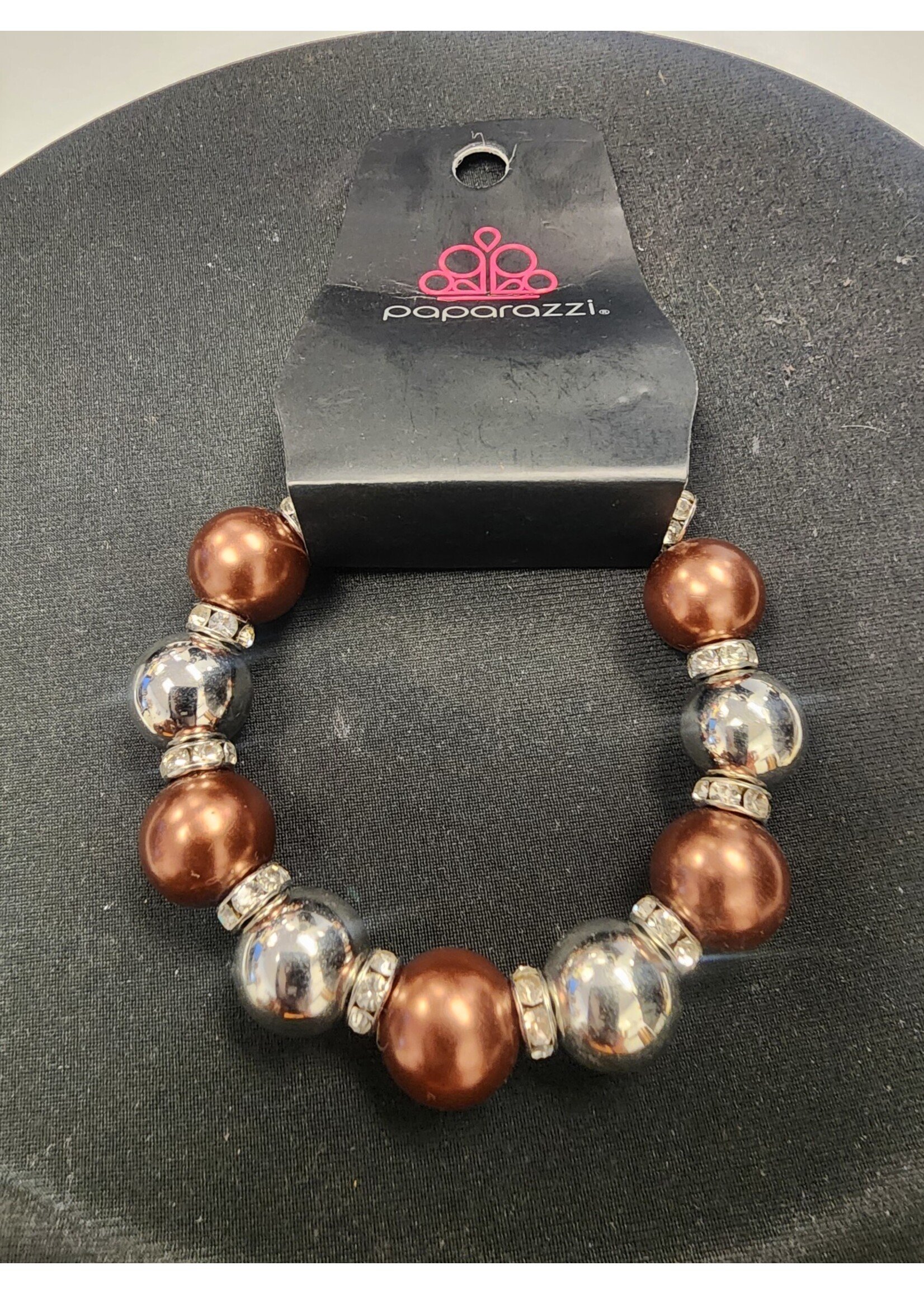 Paparazzi Paparazzi: Copper and Silver Stretch Bracelet (NWT)