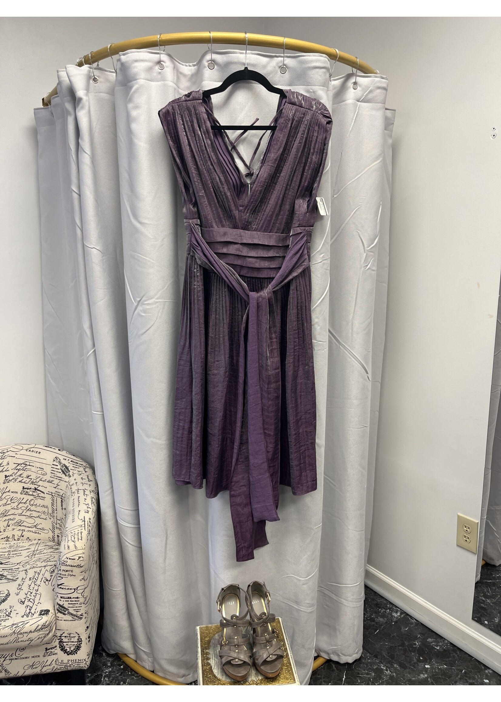 Adrianna Papell Adrianna Papell Plum Occasion Dress (14) Like New