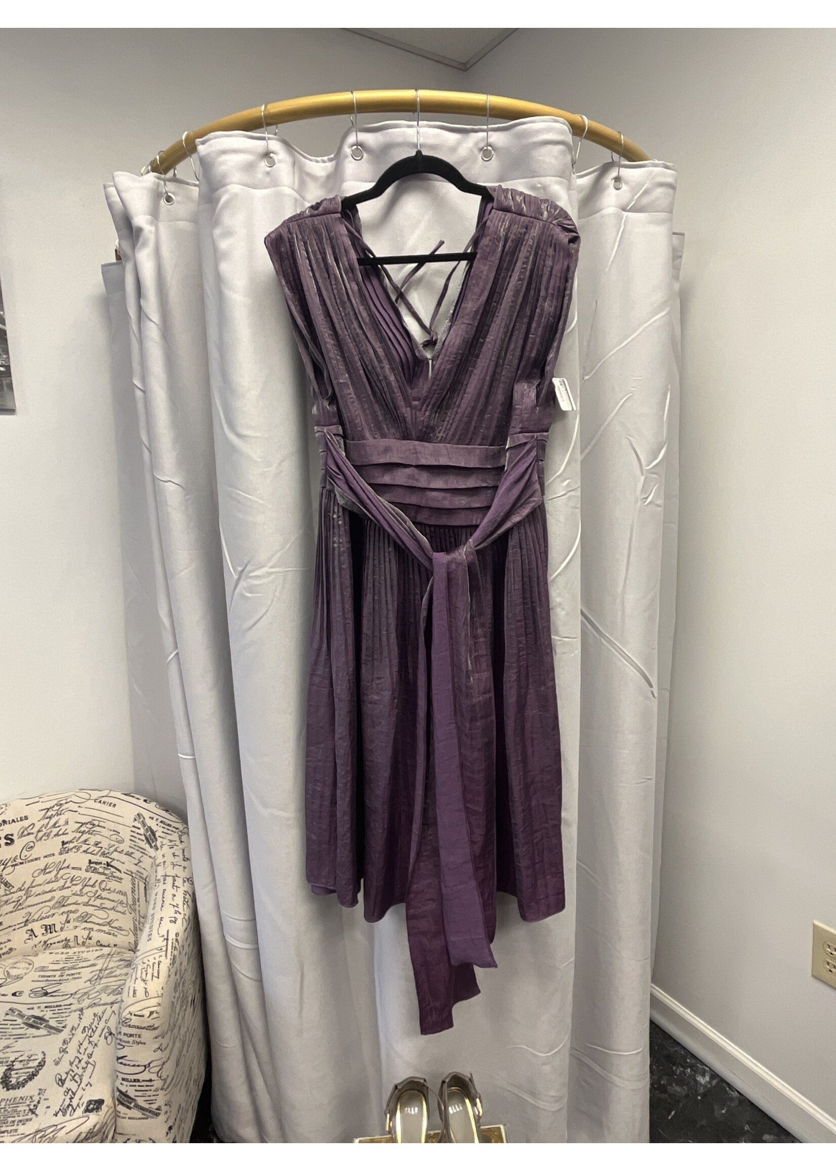 Adrianna Papell Adrianna Papell Plum Occasion Dress (14) Like New