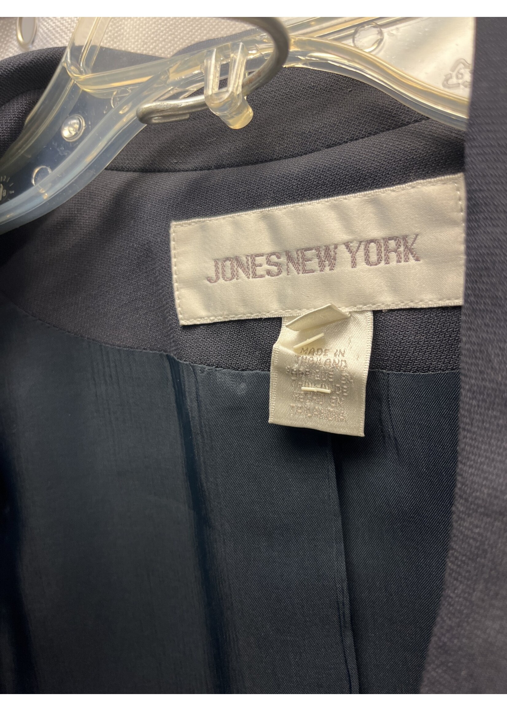 Jones New York Jones New York Navy Two Piece Jacket and Skirt Suit (14) (Pre-owned)