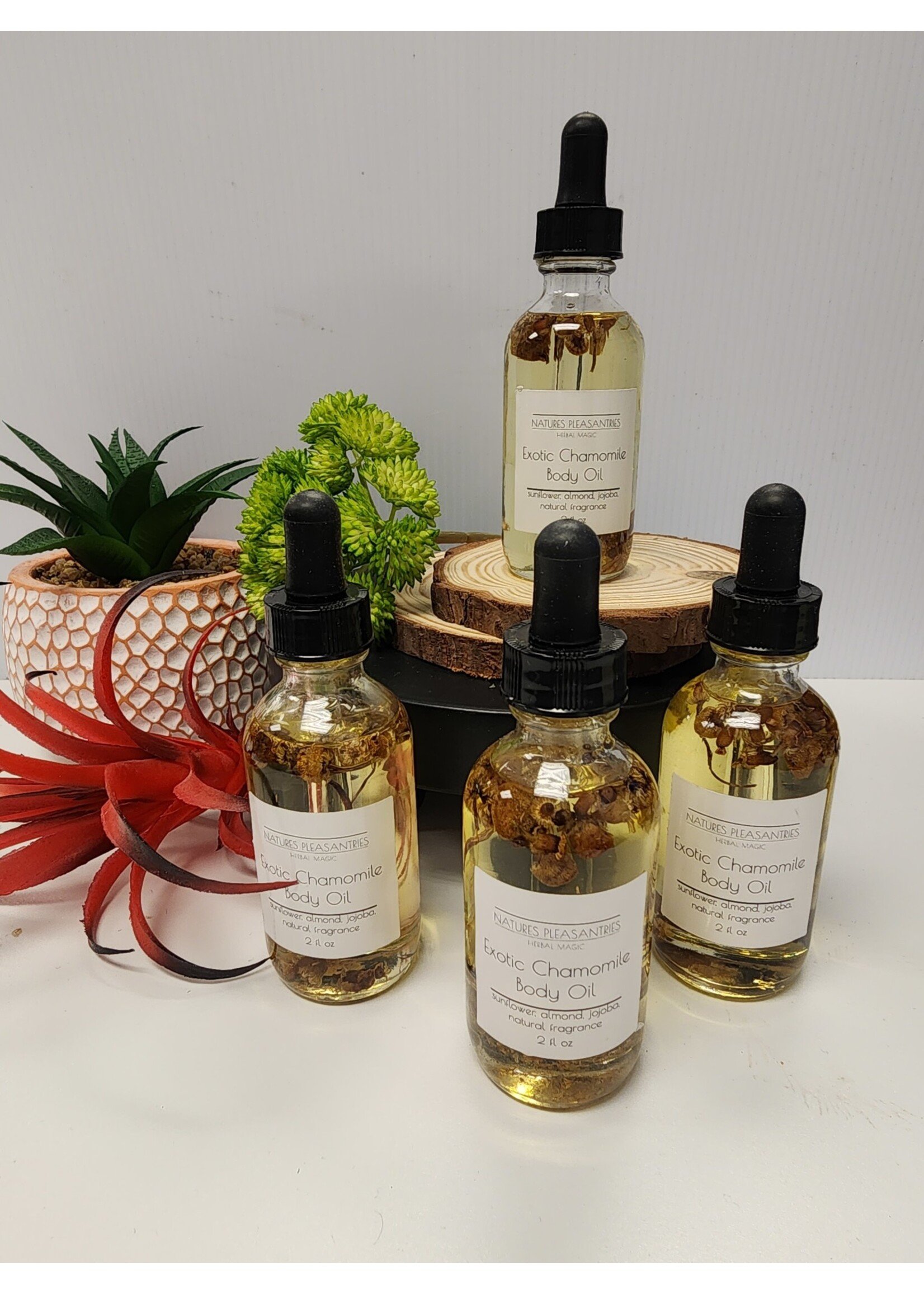 Natures Pleasantries 2 oz Signature Body Oil: Exotic Chamomile