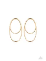 Paparazzi Paparazzi: So Oval- Gold Post Earrings (NWT)