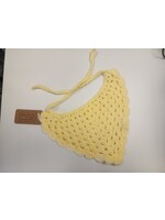 Crochet By Niki Crochet Yellow Lrg Pet Bandana With Tie Straps (acrylic)