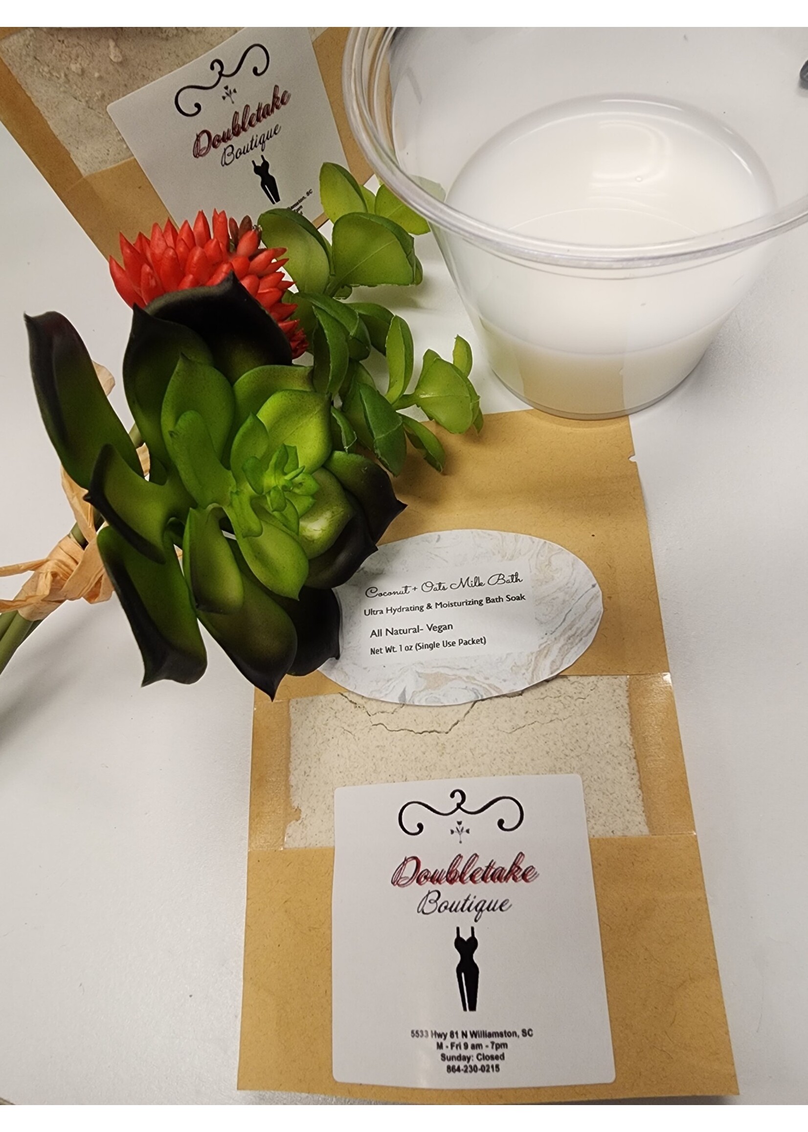 Doubletake Boutique Coconut & Oats Milk Bath Soak (Nt Wt 1oz)