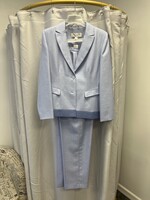 Larry Levine Larry Levine Periwinkle Two-piece Pant Suit (10) Pre-owned