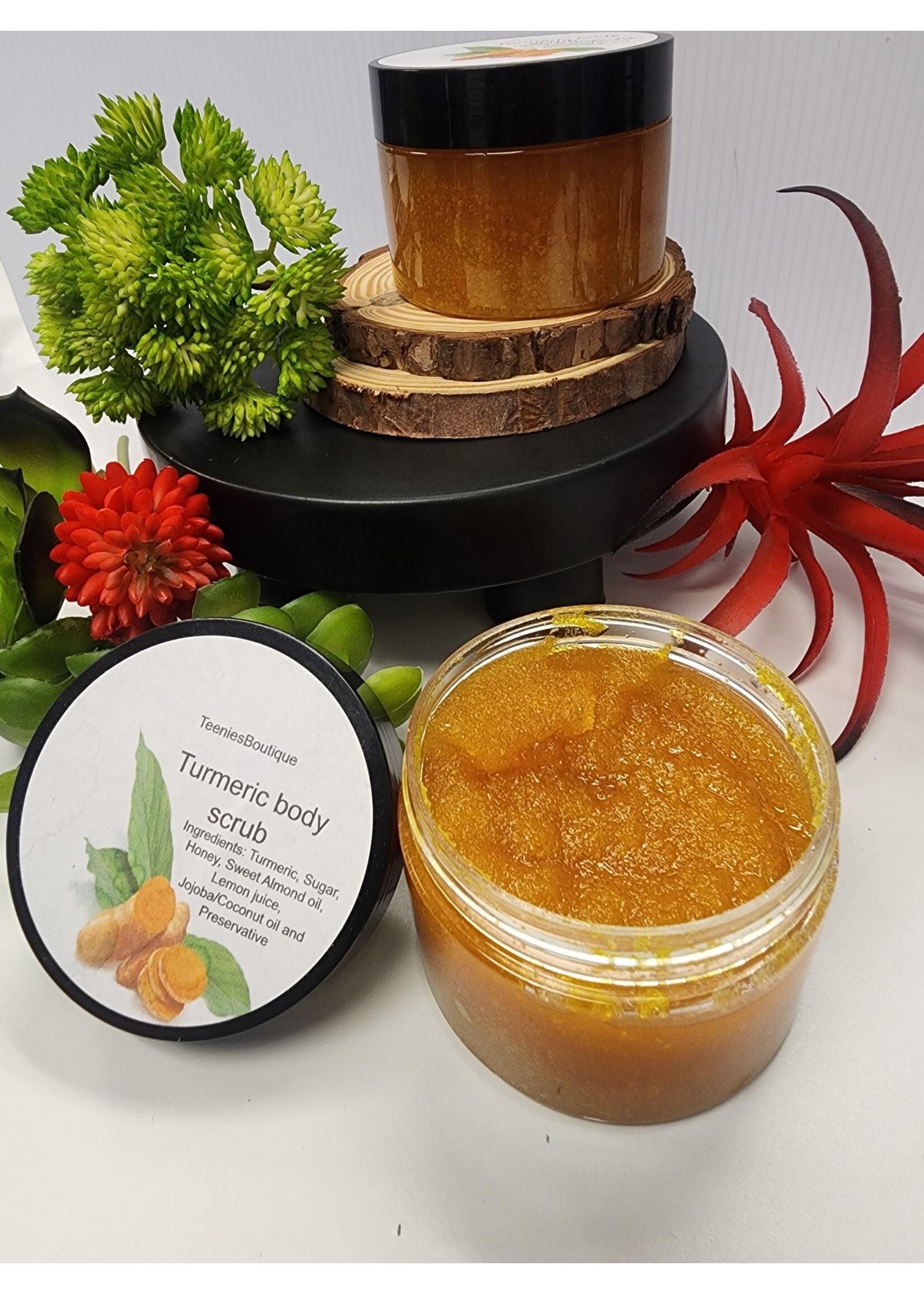 Teenie's Boutique Honey Tumeric Sugar Body Scrub (4 oz)