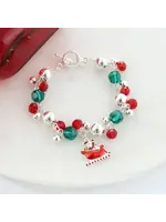 Seasons Jewelry Whimsicle Christmas Charm Toggle Bracelet