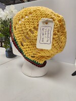 Crochet By Niki Crochet (Yellow) 100% Cotton Jamaican Inspired Slouchy Beanie