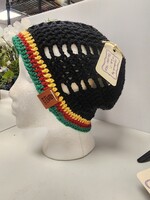 Crochet By Niki Crochet (Black) 100% Cotton Jamaican Inspired Slouchy Beanie