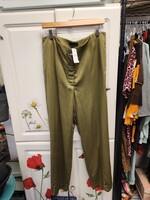 Ann Taylor Ann Taylor Green Wide Leg Linen Pants (14) nwt