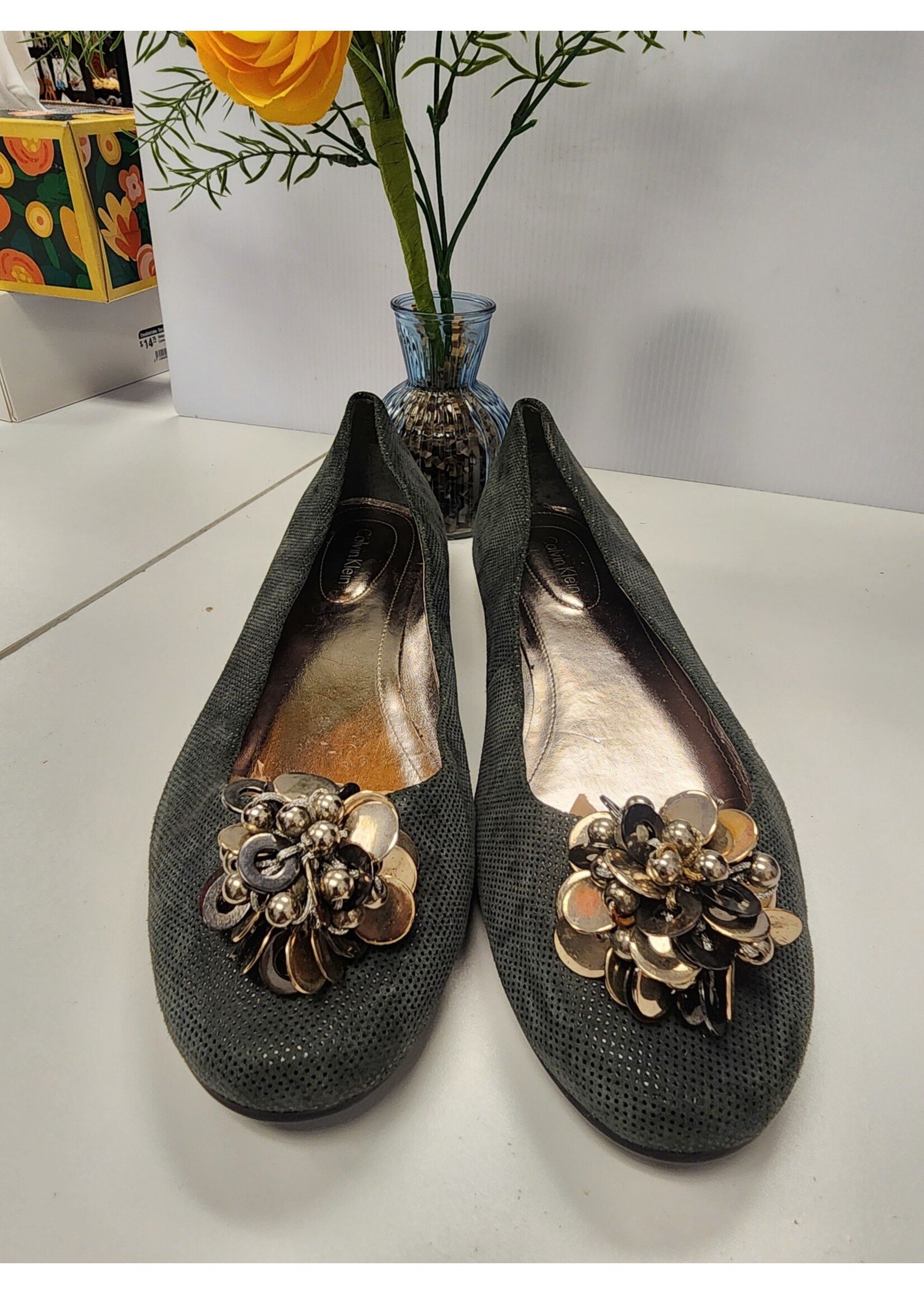 Calvin Klein Calvin Klein Gray Maxee Ballet Flats (8M) "Brand New"