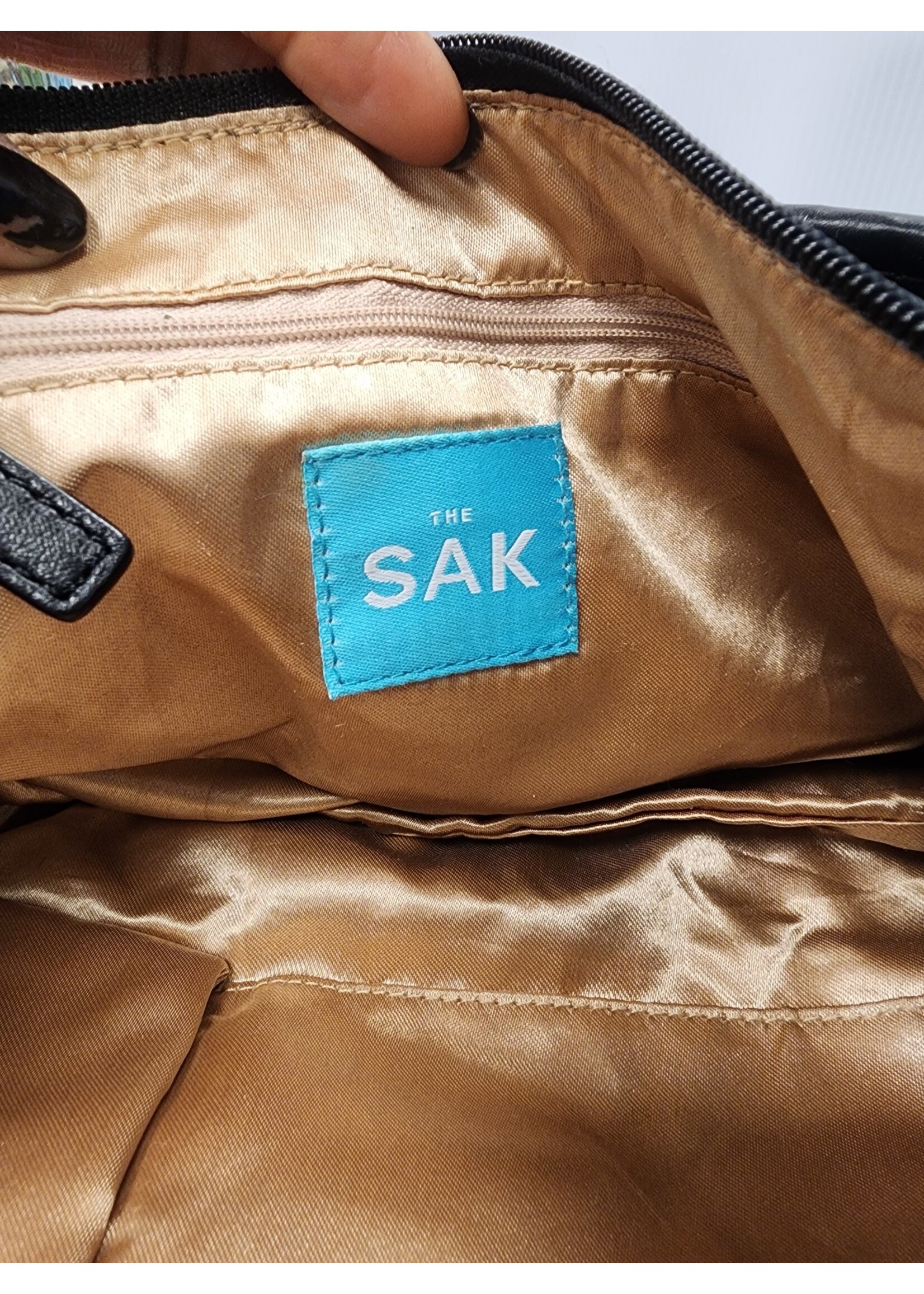 The Sak The Sak Small Pebbled Black Leather Bag (used)