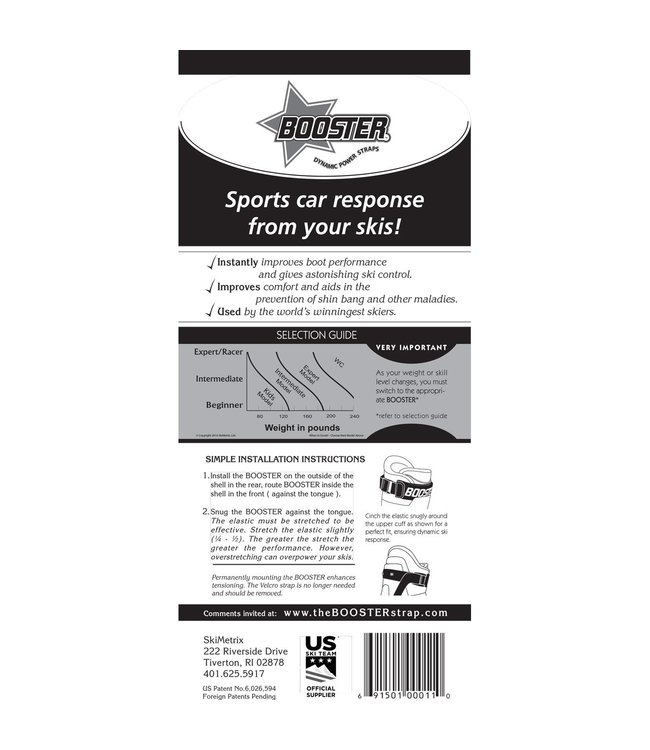 BOOSTER STRAP BOOSTER STRAP (VARIOUS SIZES)