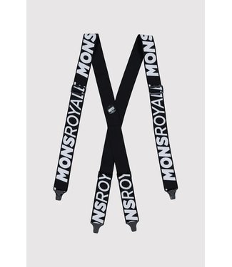 MONS ROYALE AFTERBANG SUSPENDERS: BLACK/WHITE OS