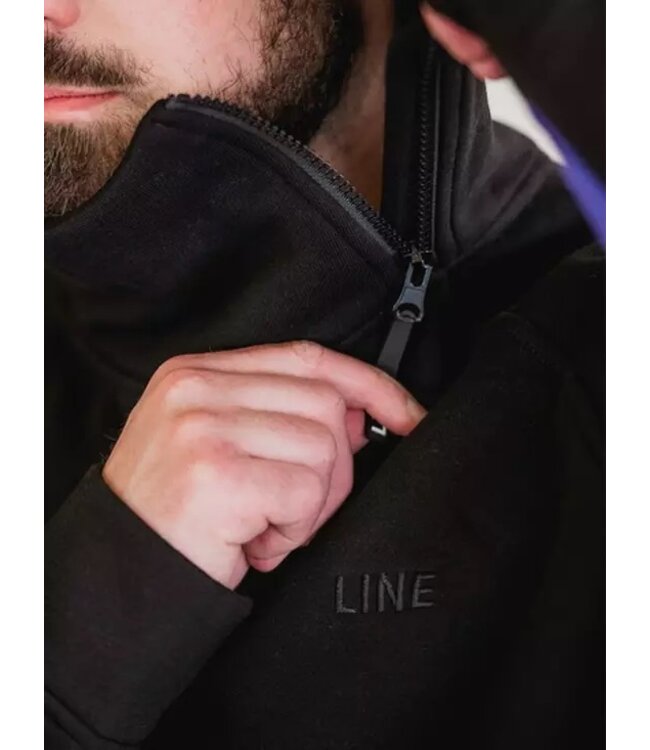 LINE SOFTSHELL TECH HOODIE BLACK/PURPLE