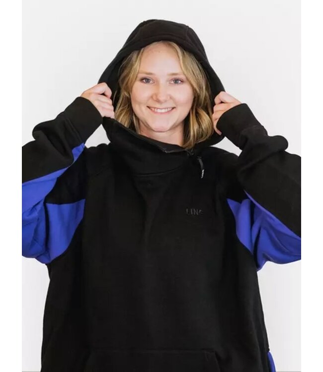 LINE SOFTSHELL TECH HOODIE BLACK/PURPLE