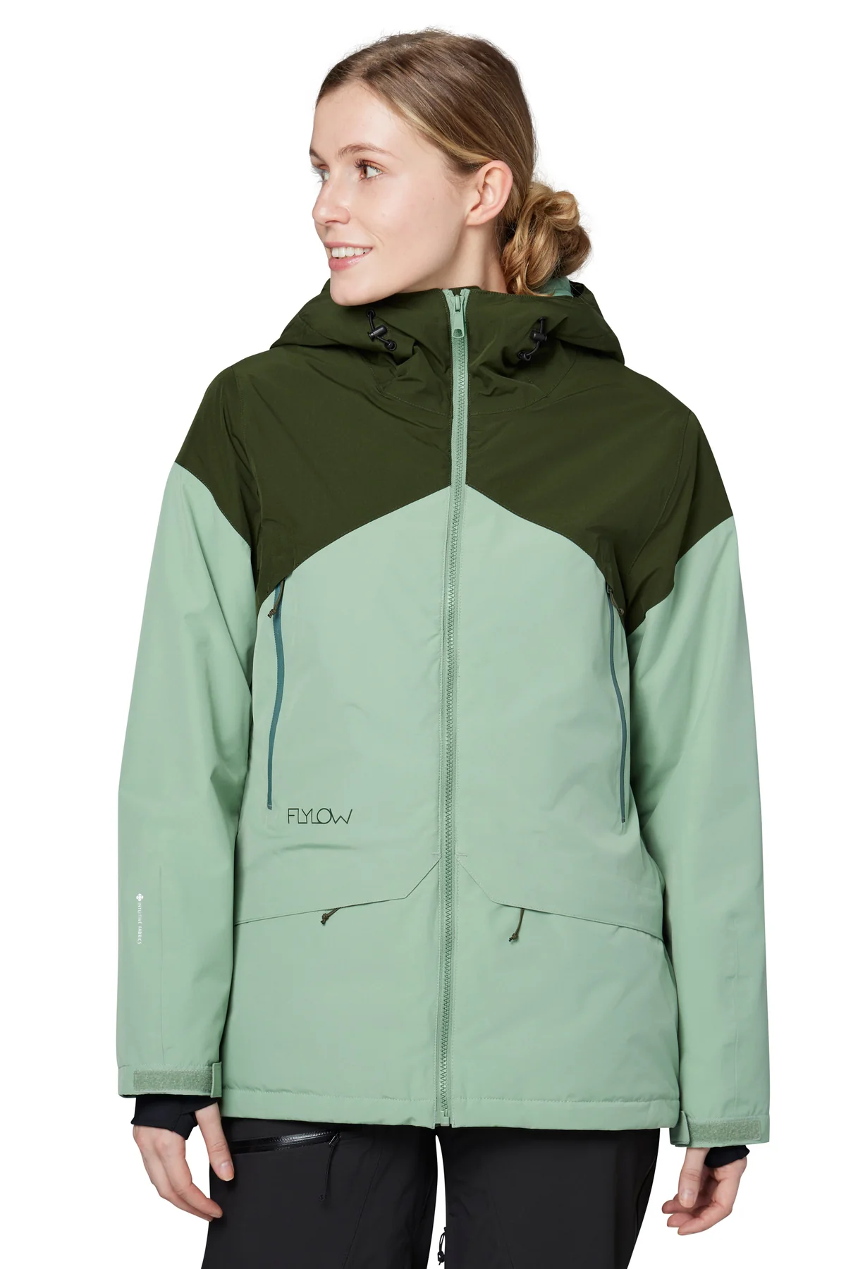 SARAH JACKET PINE/SEAGLASS Slope Style Ski Bike