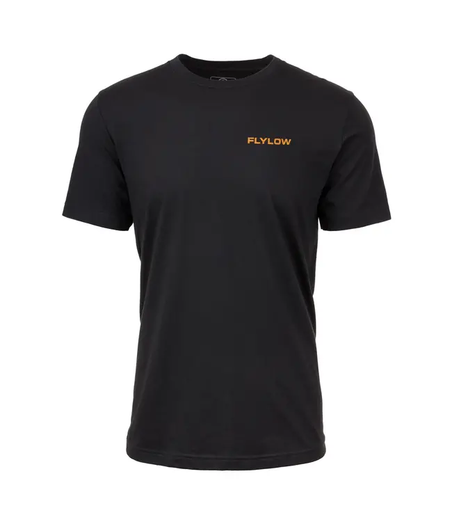FLYLOW SURF LOGO TEE BLACK