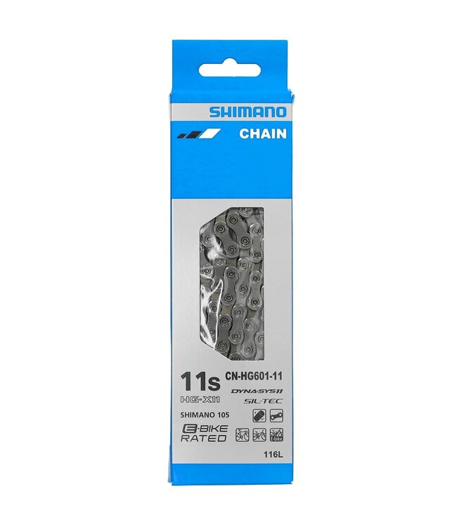 SHIMANO CN-HG601-11 Chain - 11-Speed, 126 Links, Gray