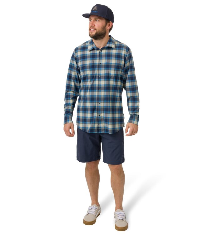 FLYLOW ROYAL SHIRT LAGUNA MIST PLAID 2025