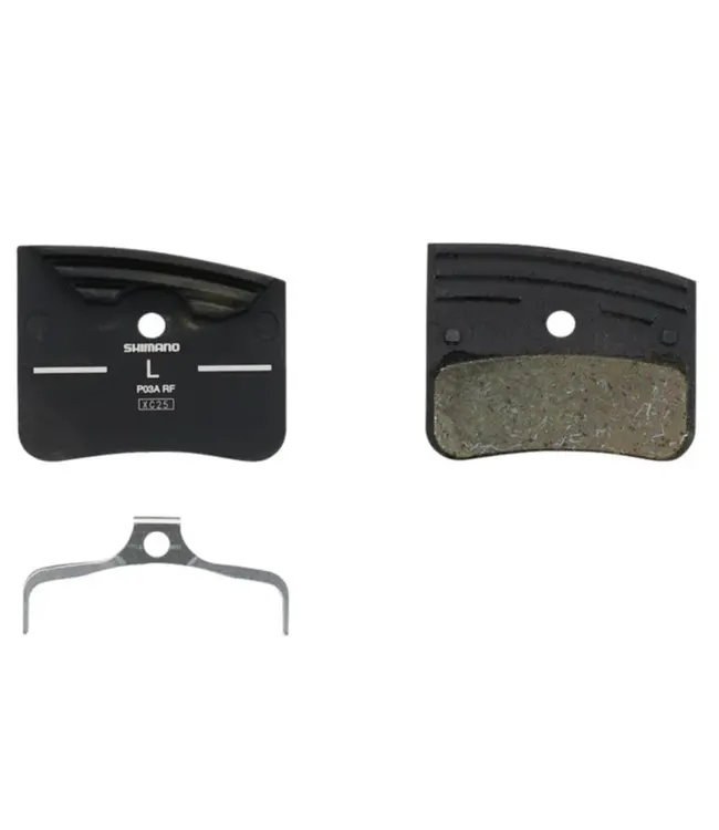 SHIMANO RESIN PAD W/FIN (P03A-RF), PAD SPRING