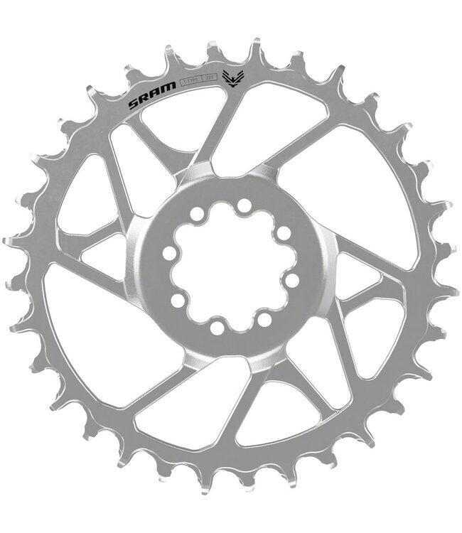 SRAM Eagle 90 T-Type Direct Mount Chainring - 30t, 12-Speed, 8-Bolt Direct Mount, 3mm Offset, Steel, Silver