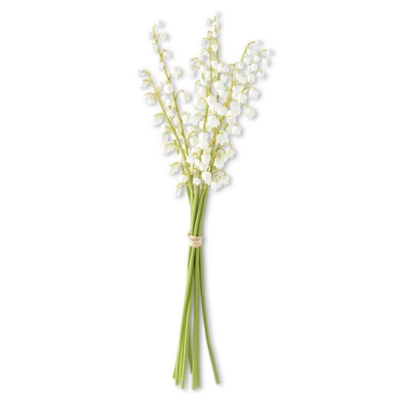 17" WH Real Touch Lily of the Valley Bundle