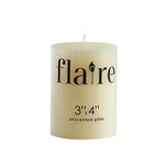 3"x4" Unscented Pillar Candle