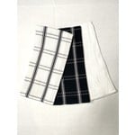 Set/3 Striped Towels BK/WH