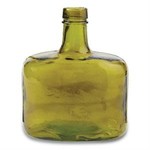 Moss Green Whiskey Bottle Vase 8 1/2"