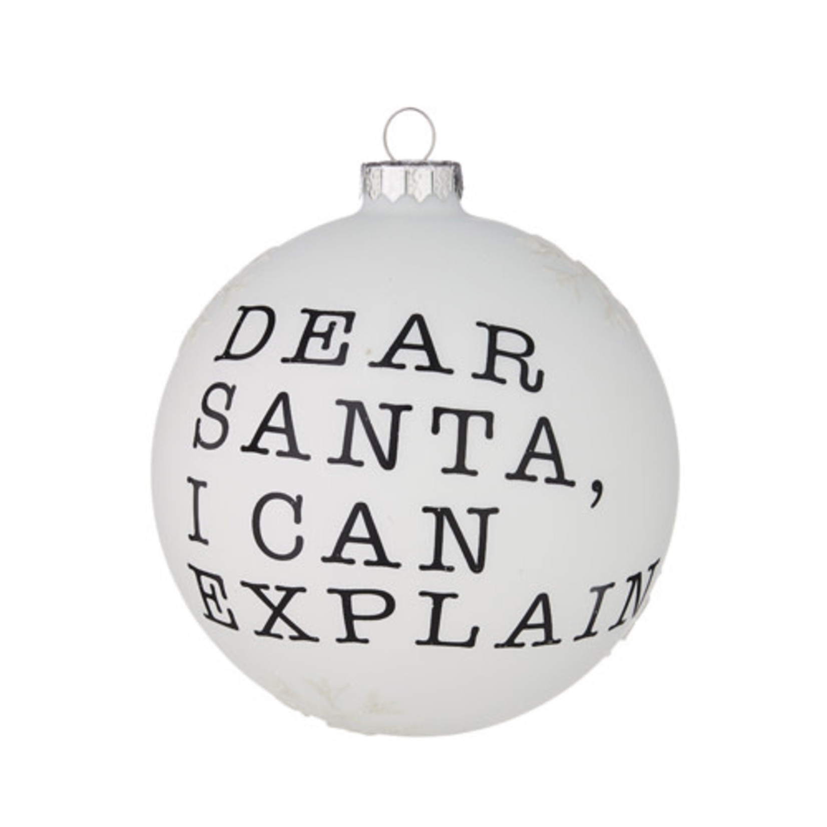 5" Dear Santa Ball Ornament
