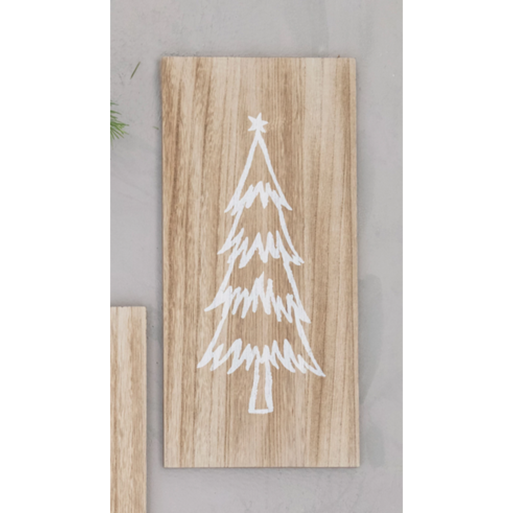 White Christmas Tree Art