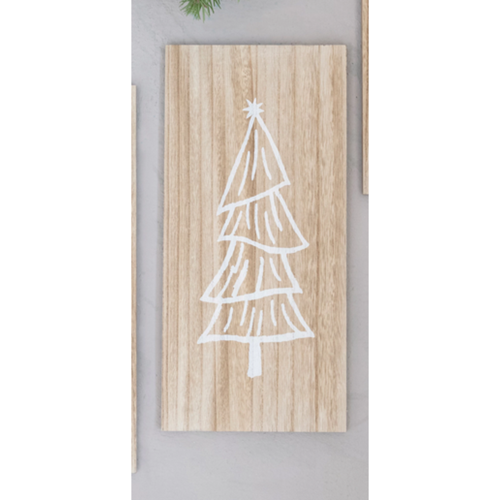 White Christmas Tree Art