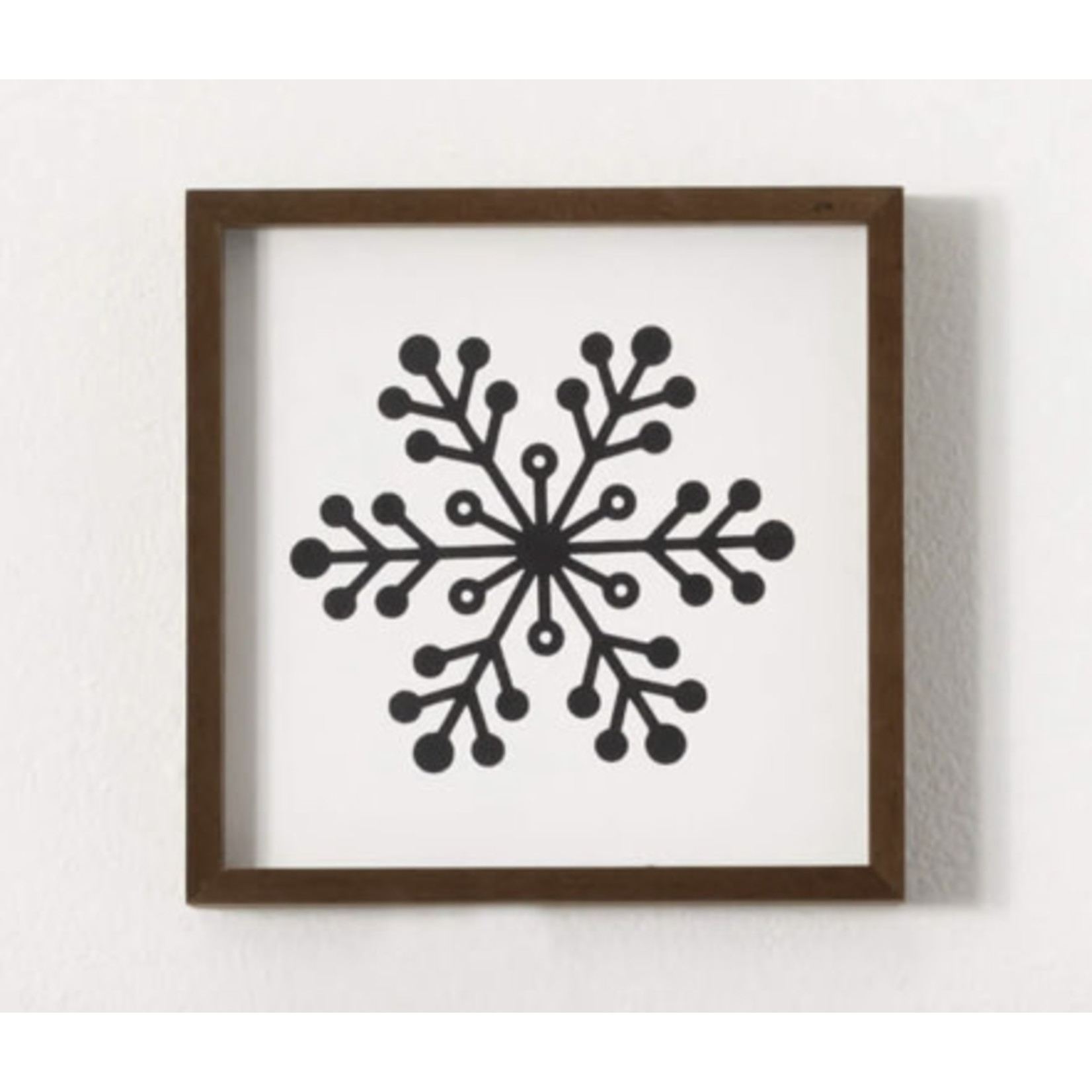 Snowflake Wall Decor, Black & White