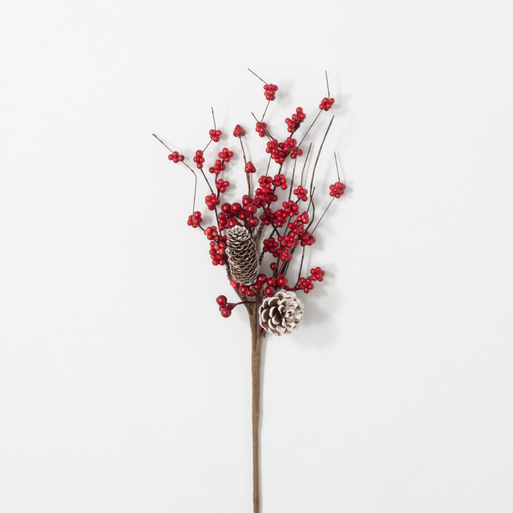 21" Pine Cone/Berry Pick, Red