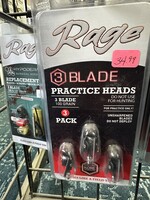 RAGE Rage Practice Heads 3 Blade 100 Gr