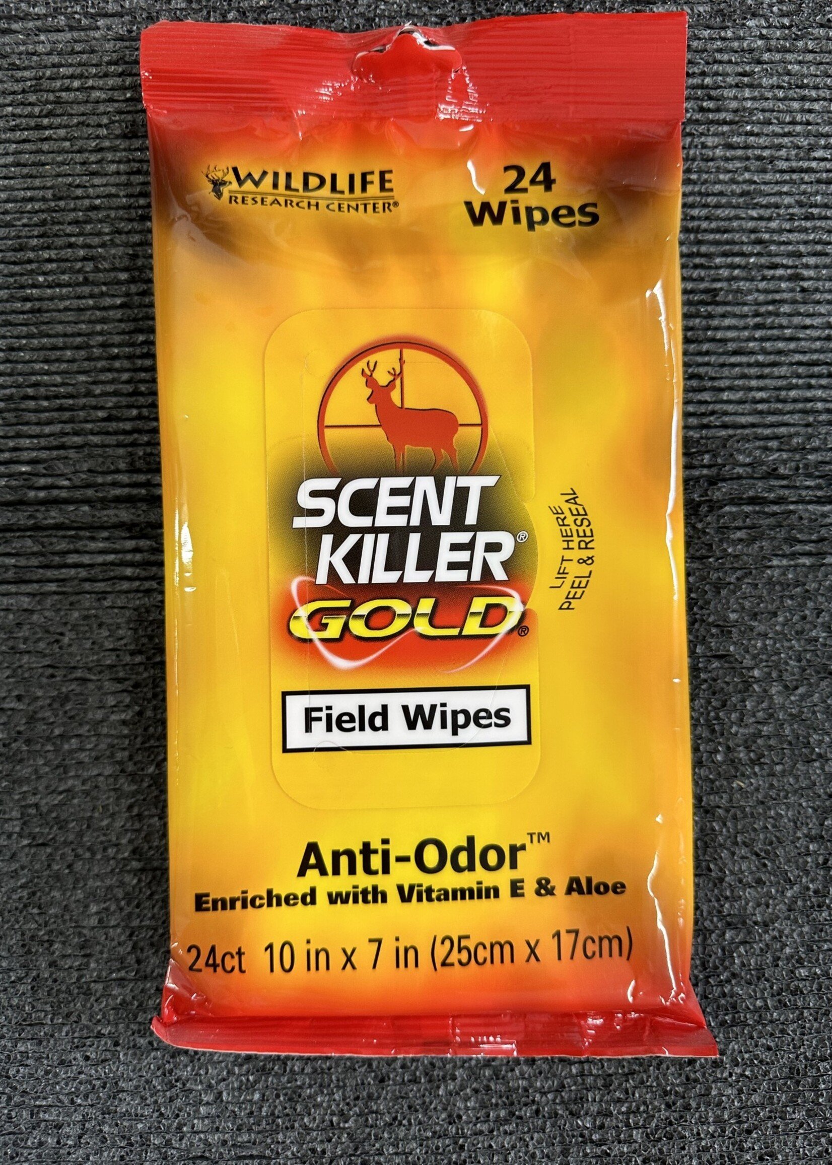 WILDLIFE RESEARCH SCENT KILLER GOLD FIELD WIPES