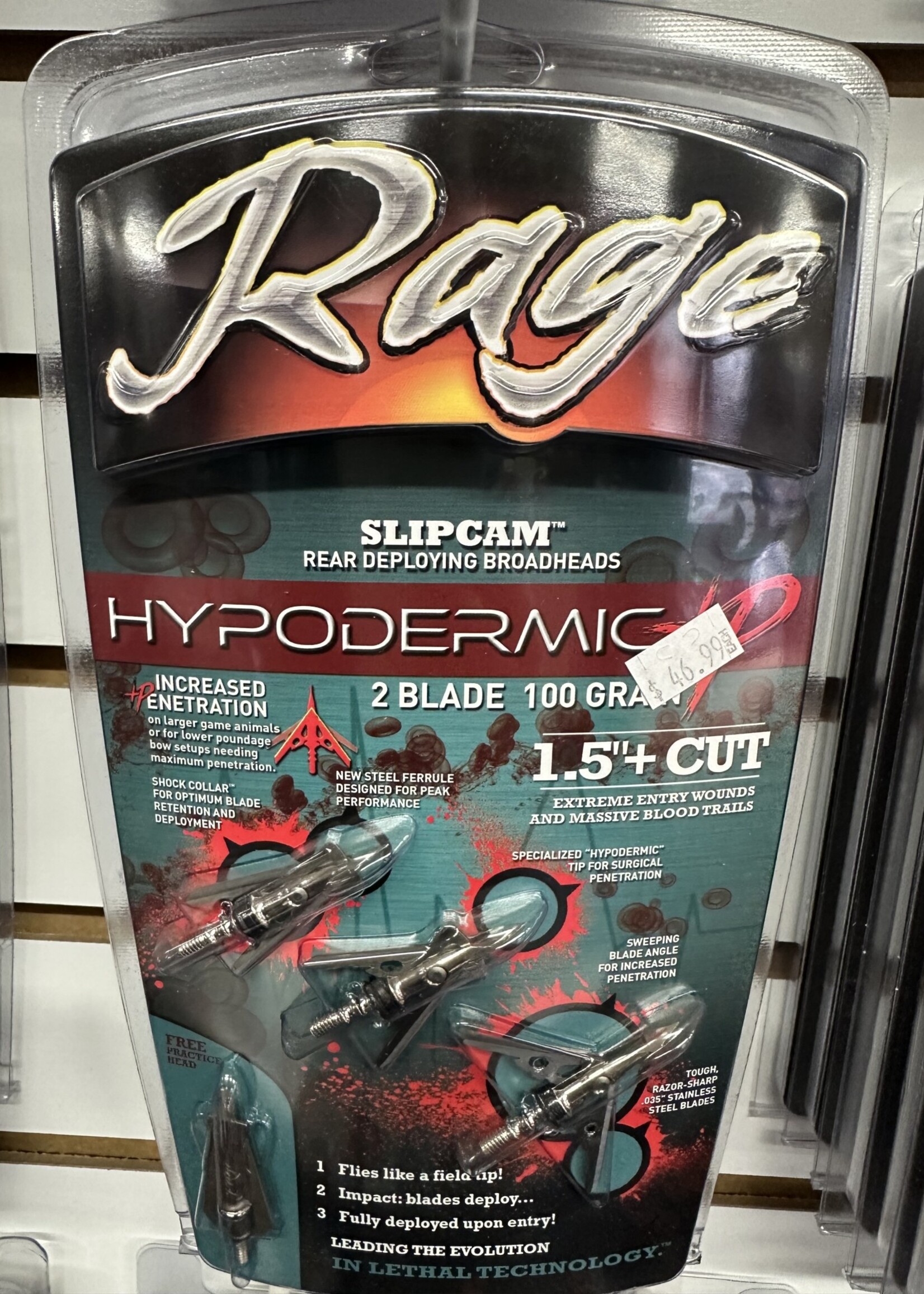RAGE RAGE HYPODERMIC +P 2 BLADE 100GR
