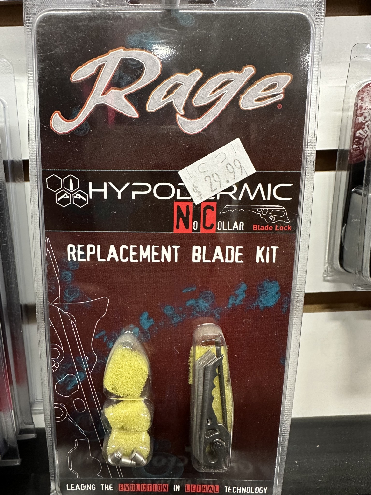 RAGE Rage Hypodermic NC Replacement Blade Kit Legacy Archery