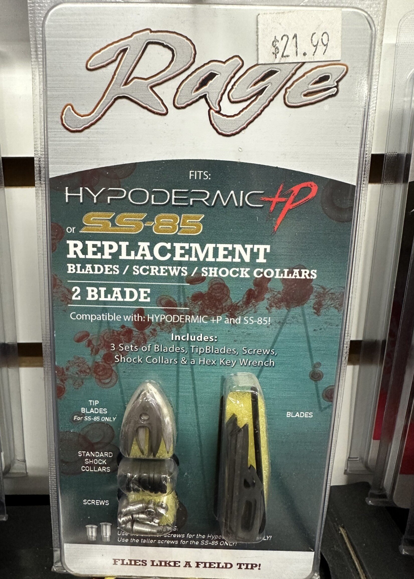 RAGE RAGE HYPODERMIC + P REPLACEMENT KIT SS 85