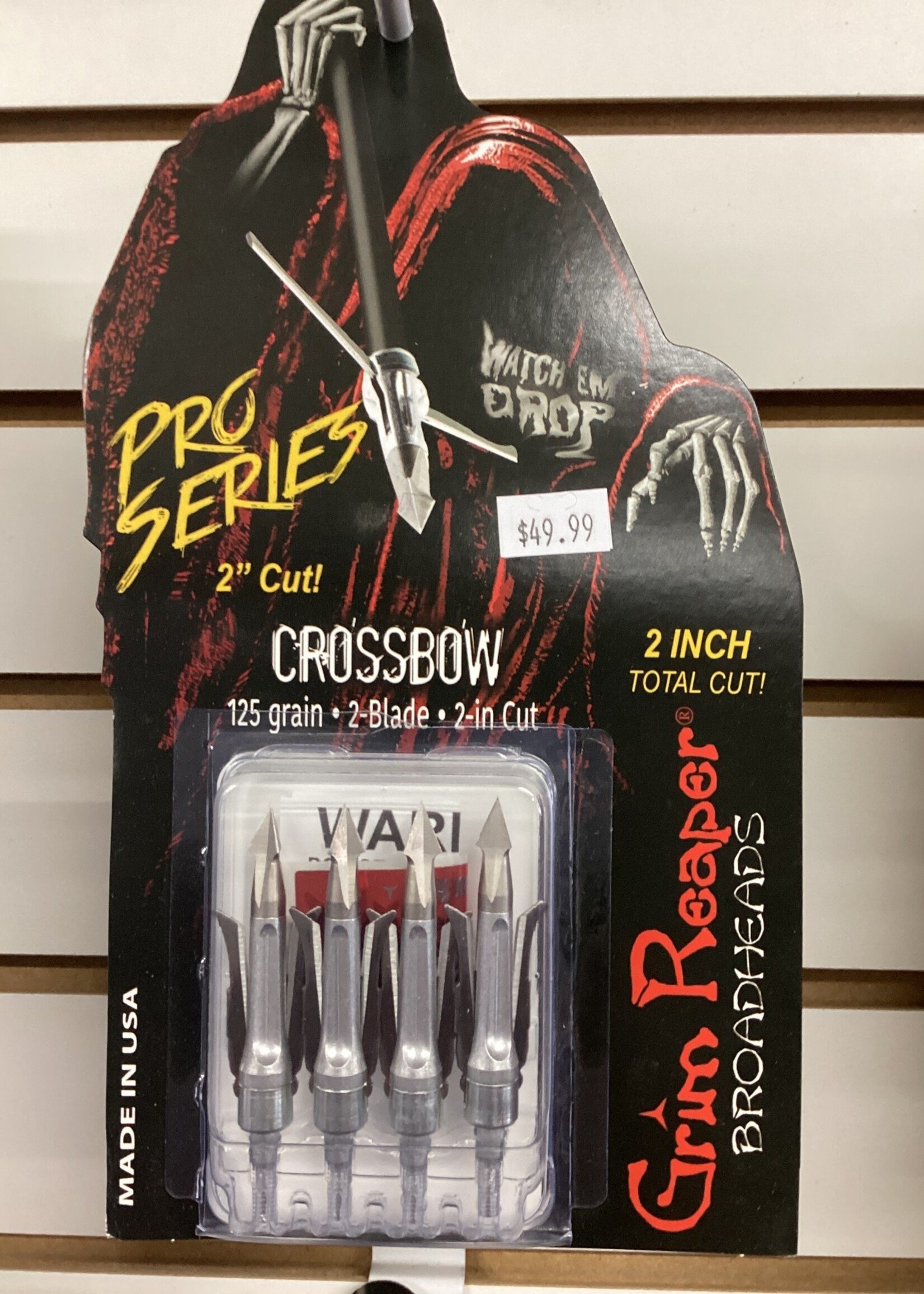GRIM REAPER BROADHEADS Grim Reaper Pro Series 2-Blade Crossbow 125gr
