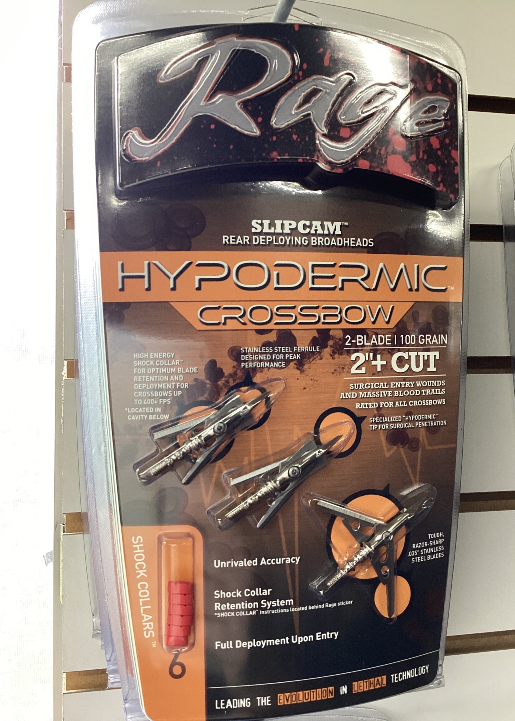 RAGE Rage Hypodermic crossbow 100GR 2BLD 2"