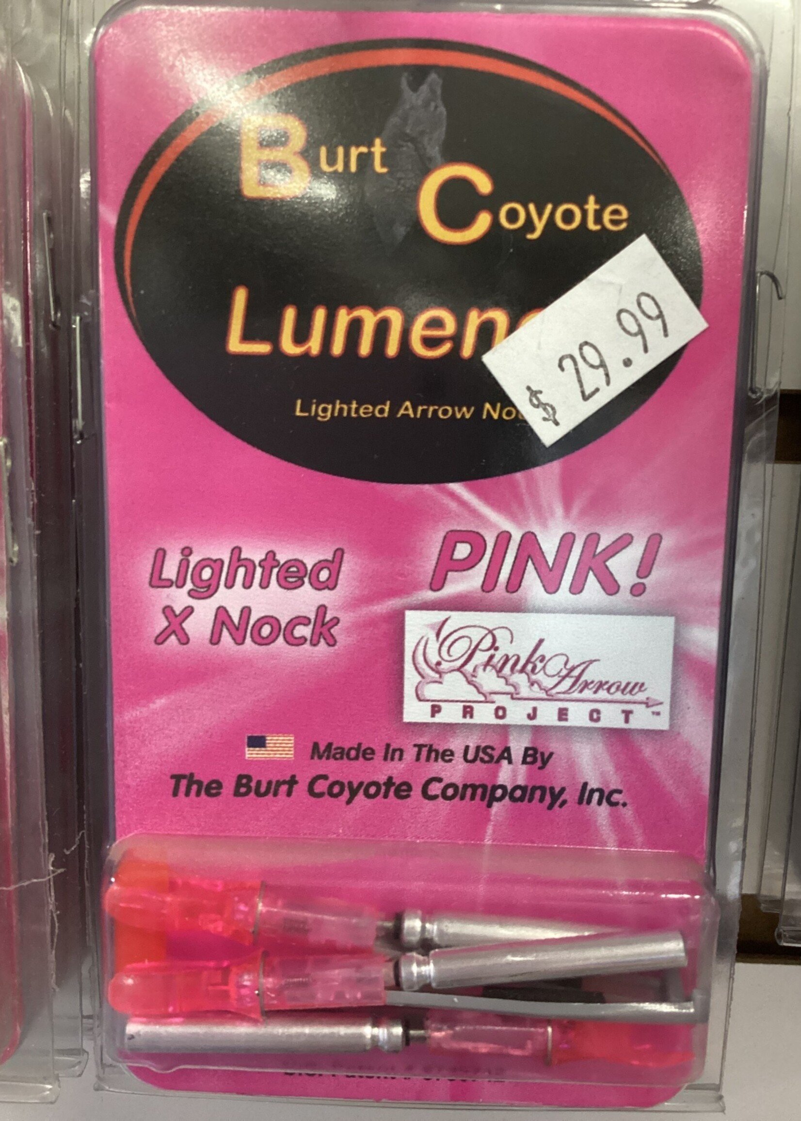 BURT COYOTE B/C LUMENOK PINK X3P 3PK